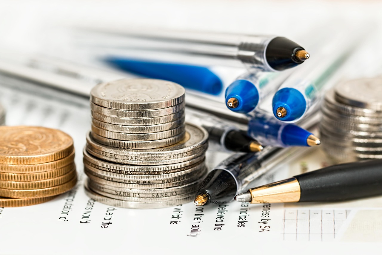 Banking and finance professionals reviewing data